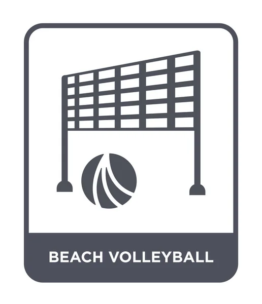 Beachvolleyball Ikone Trendigen Design Stil Beachvolleyball Symbol Isoliert Auf Weißem — Stockvektor