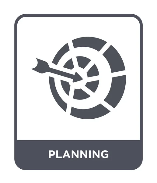 Icône Planification Dans Style Design Mode Icône Planification Isolé Sur — Image vectorielle