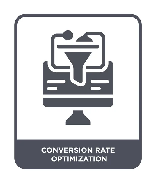 Icono Optimización Tasa Conversión Estilo Diseño Moda Icono Optimización Tasa — Archivo Imágenes Vectoriales