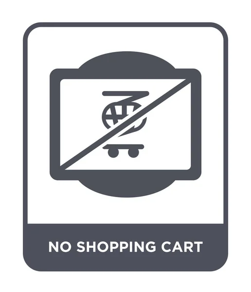 Sin Icono Carrito Compras Estilo Diseño Moda Sin Icono Carrito — Vector de stock