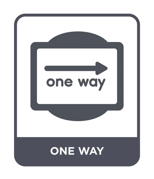 One Way Icon Trendy Design Style One Way Icon Isolated — Stock Vector