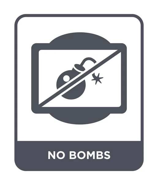 Keine Bomben Ikone Trendigen Design Stil Keine Bomben Ikone Auf — Stockvektor