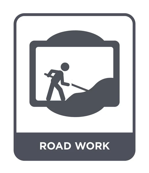Road Work Icon Trendy Design Style Road Work Icon Isolated — Stock Vector