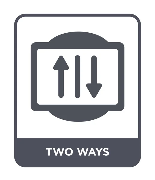 Two Ways Icon Trendy Design Style Two Ways Icon Isolated — Διανυσματικό Αρχείο
