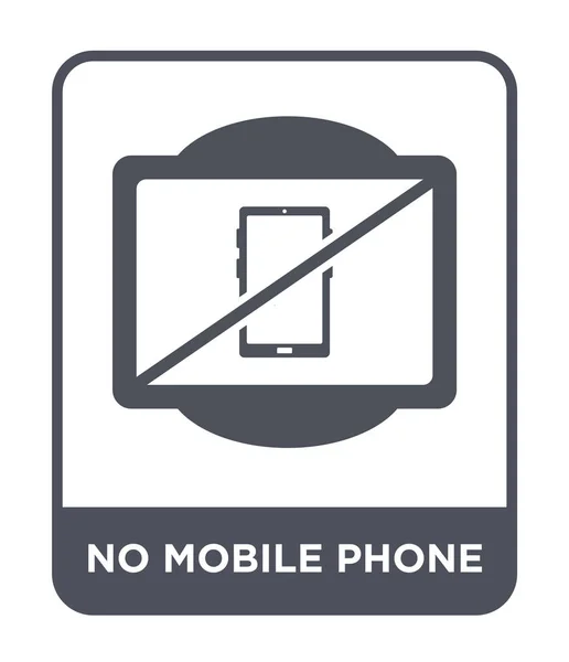 Nenhum Ícone Telefone Celular Estilo Design Moderno Nenhum Ícone Telefone — Vetor de Stock