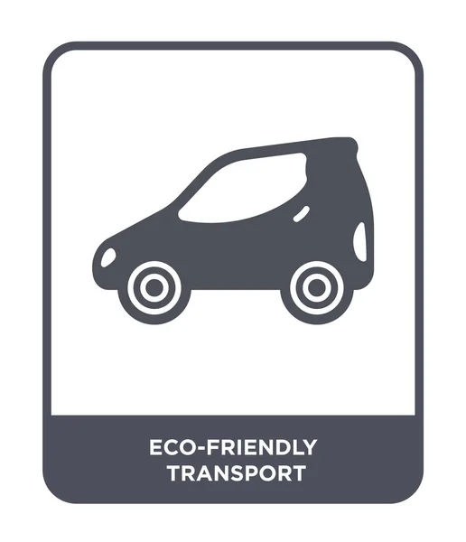 Eco Vriendelijk Vervoer Pictogram Trendy Stijl Eco Vriendelijk Vervoer Pictogram — Stockvector