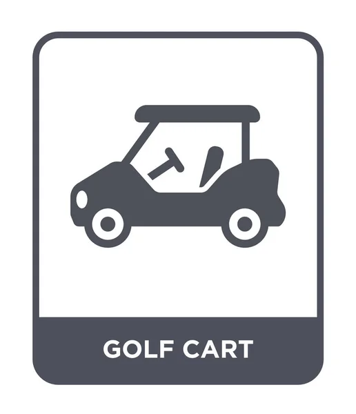 Golf Cart Ikone Trendigen Design Stil Golf Cart Symbol Isoliert — Stockvektor