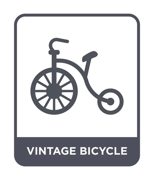 Icono Bicicleta Vintage Estilo Diseño Moda Icono Bicicleta Vintage Aislado — Archivo Imágenes Vectoriales