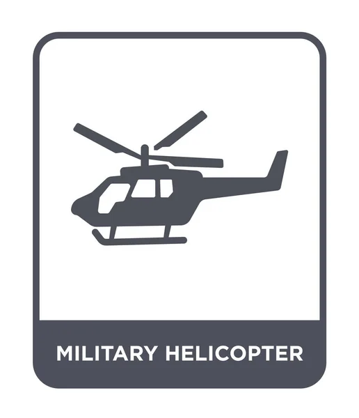 Icono Del Helicóptero Militar Estilo Diseño Moda Icono Del Helicóptero — Vector de stock