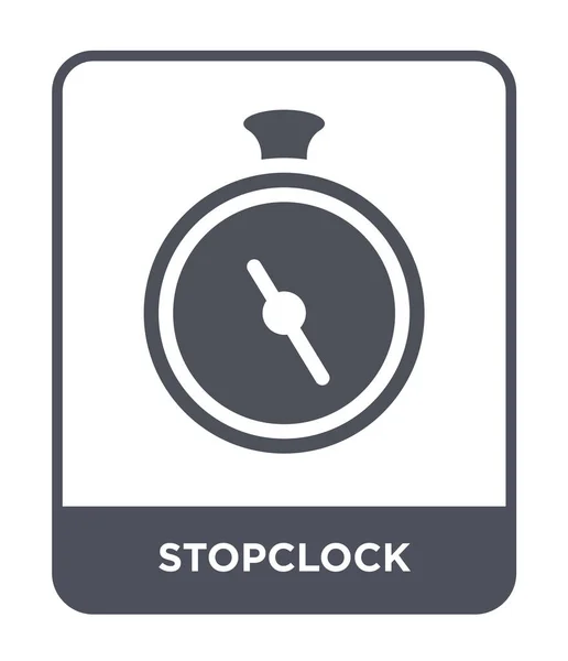 Icono Cronómetro Estilo Diseño Moda Stopclock Icono Aislado Sobre Fondo — Vector de stock