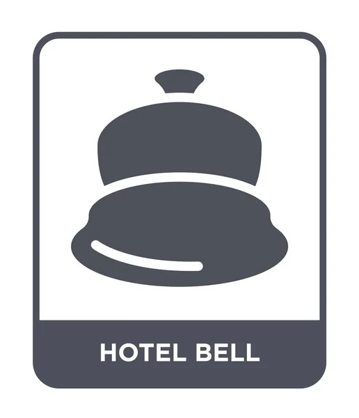 Hotel Ikona Dzwonka Modny Styl Hotel Bell Ikona Białym Tle — Wektor stockowy