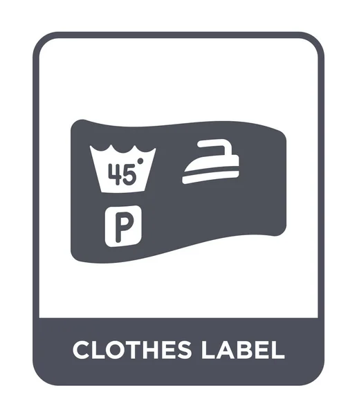 Icône Étiquette Vêtements Dans Style Design Mode Étiquette Vêtements Icône — Image vectorielle