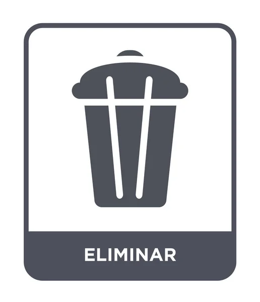 Eliminar Icono Estilo Diseño Moda Eliminar Icono Aislado Sobre Fondo — Vector de stock