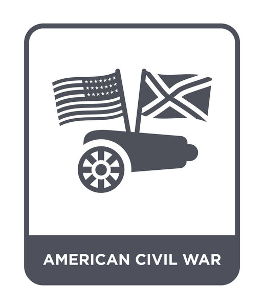 american civil war icon in trendy design style. american civil war icon isolated on white background. american civil war vector icon simple and modern flat symbol.