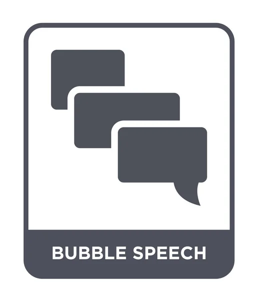 时尚设计风格的气泡语音图标 在白色背景上隔离的气泡语音图标 气泡语音向量图标简单和现代平面符号 — 图库矢量图片