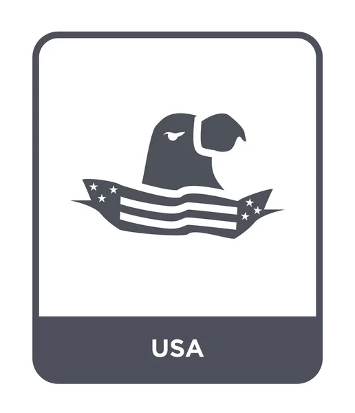 Usa Icono Estilo Diseño Moda Usa Icono Aislado Sobre Fondo — Vector de stock