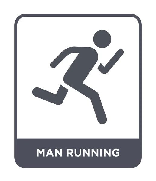 Man Running Icon Trendy Design Style Man Running Icon Isolated — Stock Vector