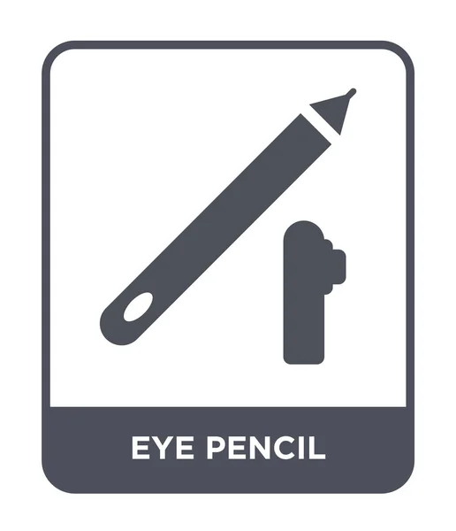 Ícone Lápis Olho Estilo Design Moderno Ícone Lápis Olho Isolado — Vetor de Stock