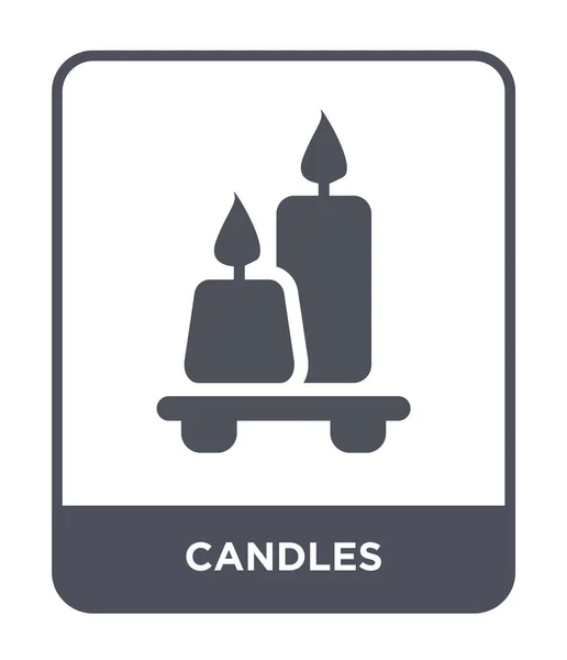 candles icon in trendy design style. candles icon isolated on white background. candles vector icon simple and modern flat symbol.