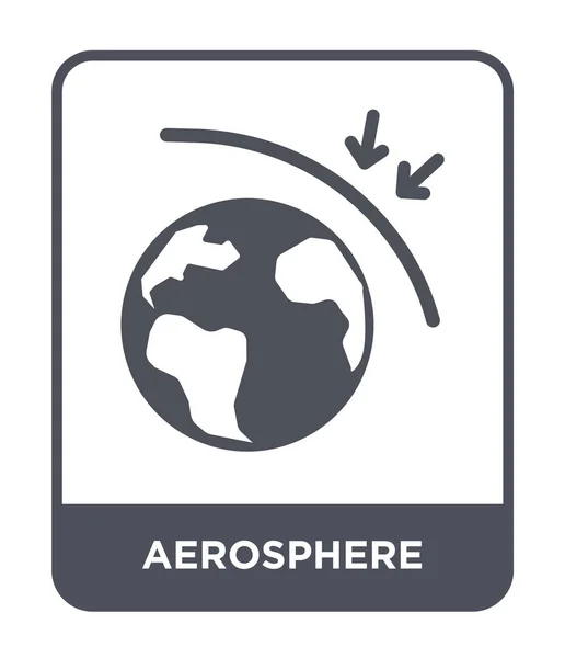 Aerosphere Ikonen Trendig Designstil Aerosphere Ikonen Isolerad Vit Bakgrund Aerosphere — Stock vektor