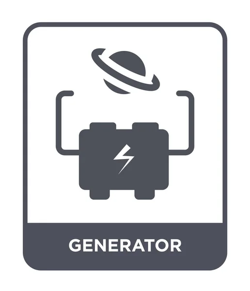 Generator Ikona Modny Styl Generator Ikona Białym Tle Generator Ikona — Wektor stockowy