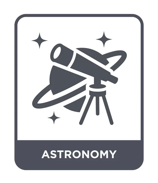 Icono Astronomía Estilo Diseño Moda Icono Astronomía Aislado Sobre Fondo — Vector de stock