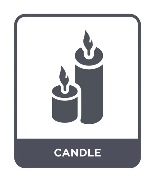 Candle Icon Trendy Design Style Candle Icon Isolated White Background — Stock Vector