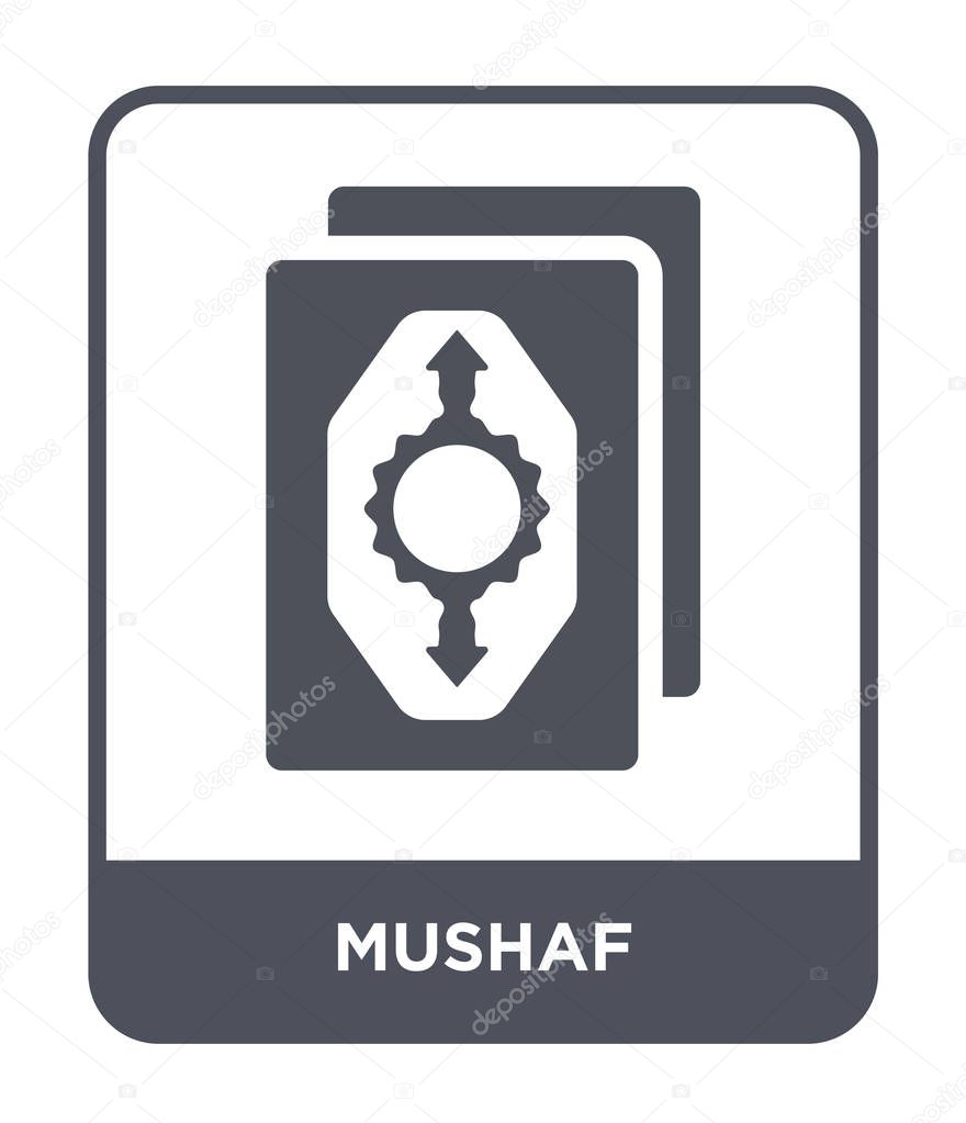 mushaf icon in trendy design style. mushaf icon isolated on white background. mushaf vector icon simple and modern flat symbol.