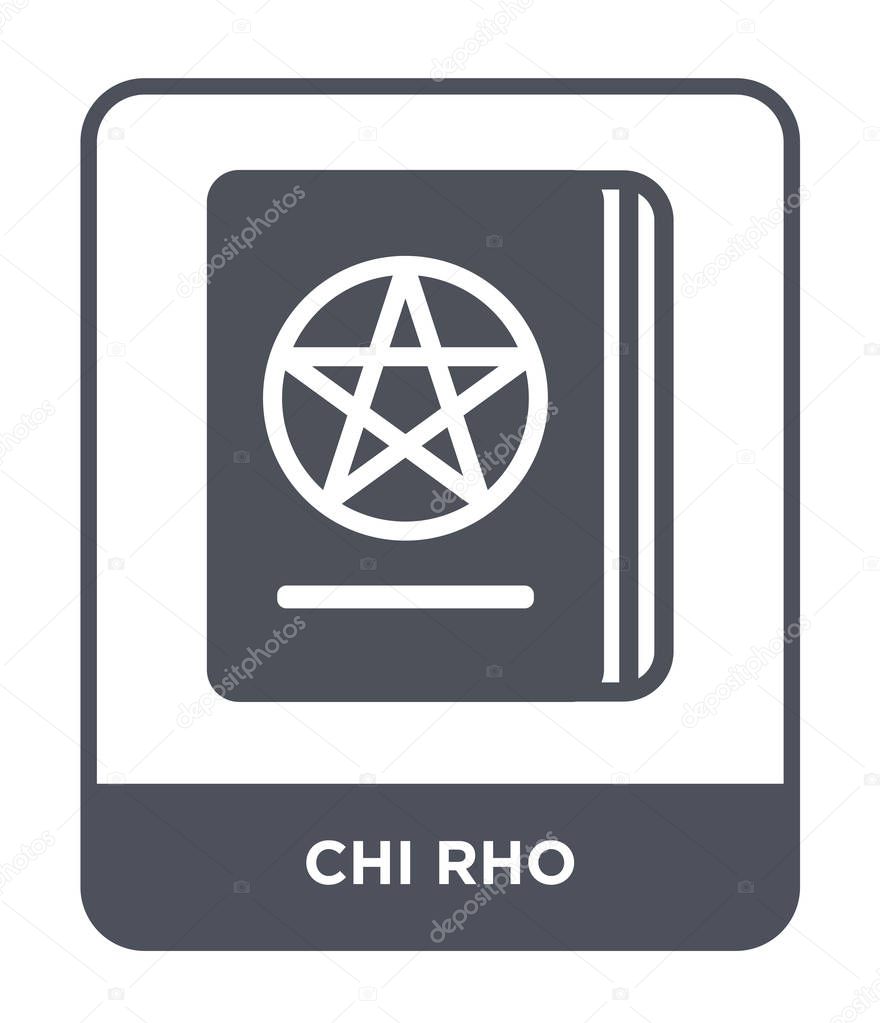 chi rho icon in trendy design style. chi rho icon isolated on white background. chi rho vector icon simple and modern flat symbol.