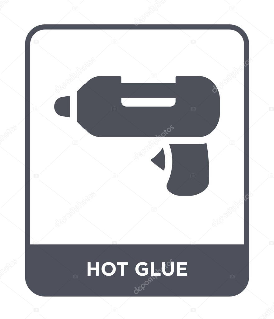 hot glue icon in trendy design style. hot glue icon isolated on white background. hot glue vector icon simple and modern flat symbol.