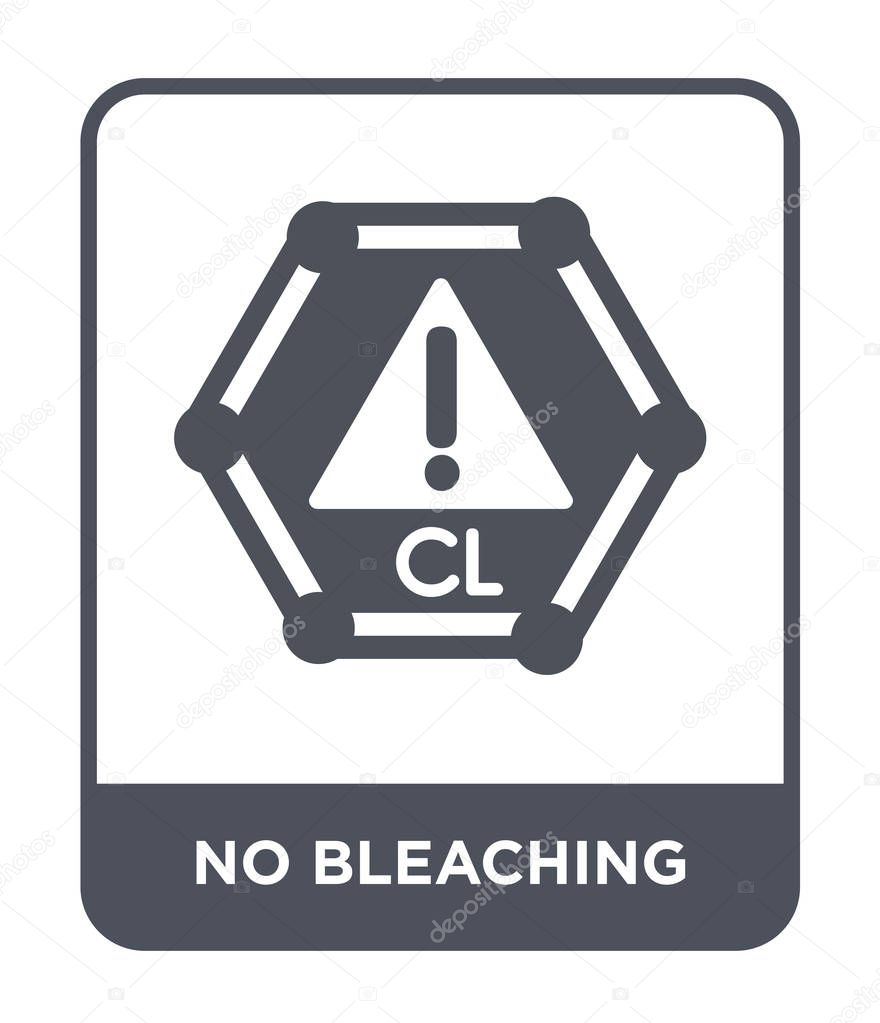 no bleaching icon in trendy design style. no bleaching icon isolated on white background. no bleaching vector icon simple and modern flat symbol.