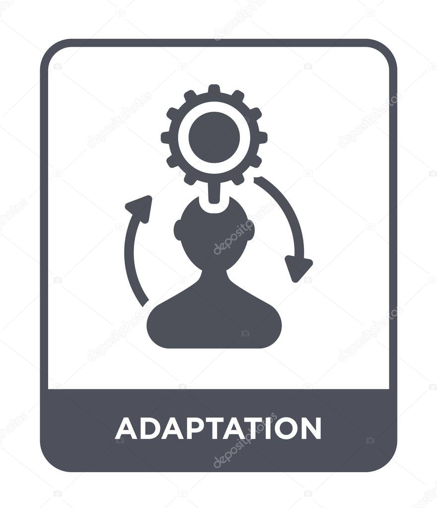 Adaptation icon in trendy design style. adaptation icon isolated on white background. adaptation vector icon simple and modern flat symbol.
