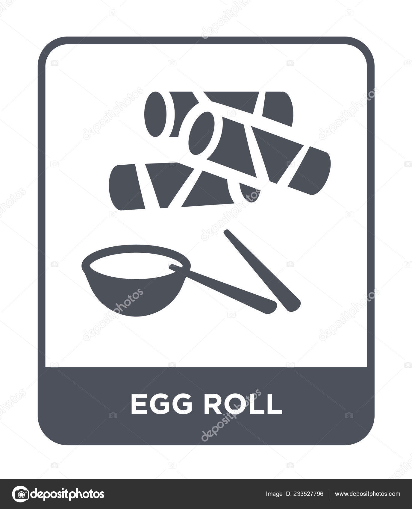 Egg Roll Icon Trendy Design Style Egg Roll Icon Isolated Stock Vector Royalty Free Vector Image By C Mahirlimatin Gmail Com 233527796