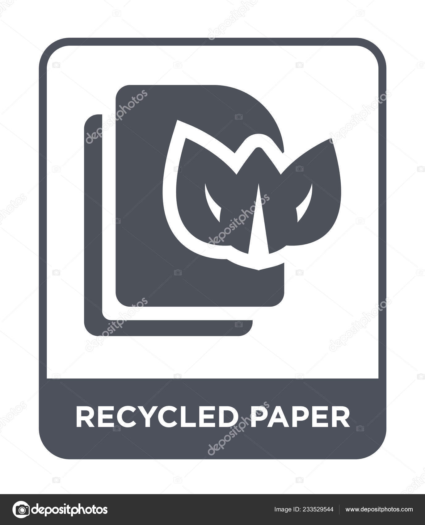 Download Recycled Paper Icon Trendy Design Style Recycled Paper Icon Isolated Vector Image By C Mahirlimatin Gmail Com Vector Stock 233529544