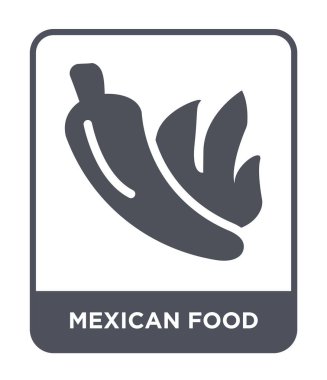 modaya uygun bir tasarım tarzı Meksika yemeği simgesi. Meksika yemeği simgesi beyaz arka plan üzerinde izole. Meksika yemeği vektör simgesi basit ve modern düz sembolü.