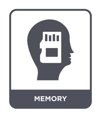 bellek simge modaya uygun bir tasarım tarzı. Beyaz arka plan üzerinde izole bellek simgesi. bellek vektör simgesi basit ve modern düz sembolü.