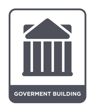 goverment building icon in trendy design style. goverment building icon isolated on white background. goverment building vector icon simple and modern flat symbol. clipart