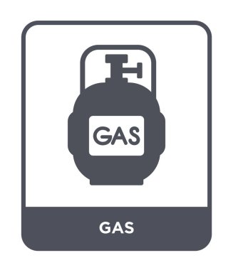 modaya uygun bir tasarım tarzı gaz simgesi. Beyaz arka plan üzerinde izole gaz simgesi. gaz vektör simgesi basit ve modern düz simgesi web sitesi, mobil, logo, app, UI. gaz simge vektör çizim, Eps10.