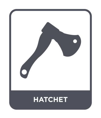 modaya uygun bir tasarım tarzı balta simgesi. Beyaz arka plan üzerinde izole balta simgesi. balta vektör simgesi basit ve modern düz sembolü.