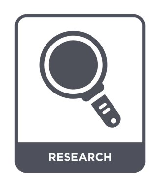 modaya uygun bir tasarım tarzı araştırma simgesi. Beyaz arka plan üzerinde izole araştırma simgesi. araştırma vektör simgesi basit ve modern düz sembolü.