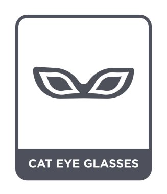 cat eye glasses icon in trendy design style. cat eye glasses icon isolated on white background. cat eye glasses vector icon simple and modern flat symbol. clipart