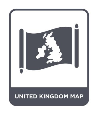 İngiltere harita simgesini modaya uygun bir tasarım tarzı. İngiltere harita simgesi beyaz arka plan üzerinde izole. İngiltere harita vektör simgesi basit ve modern düz sembolü.