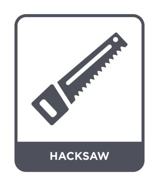 modaya uygun bir tasarım tarzı demir testeresi simgesi. demir testeresi simgesi beyaz arka plan üzerinde izole. demir testeresi vektör simgesi basit ve modern düz sembolü.