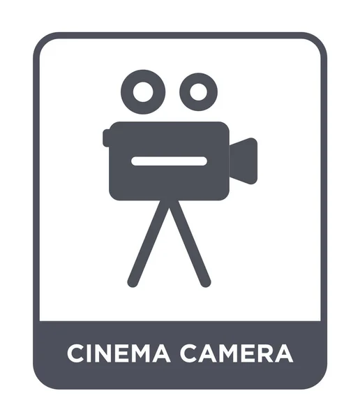 Bioscoop Camerapictogram Trendy Stijl Cinema Camera Icoontje Geïsoleerd Een Witte — Stockvector