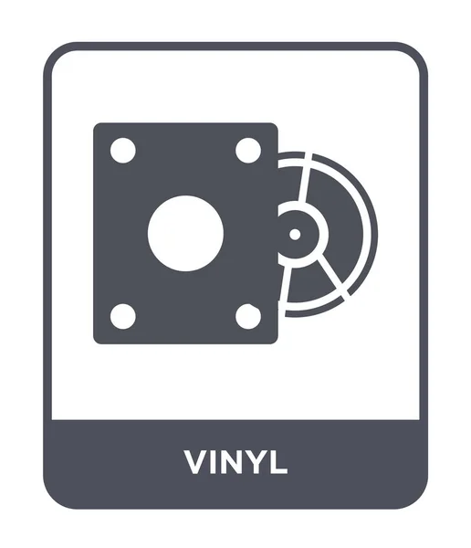 Icône Vinyle Dans Style Design Tendance Icône Vinyle Isolé Sur — Image vectorielle