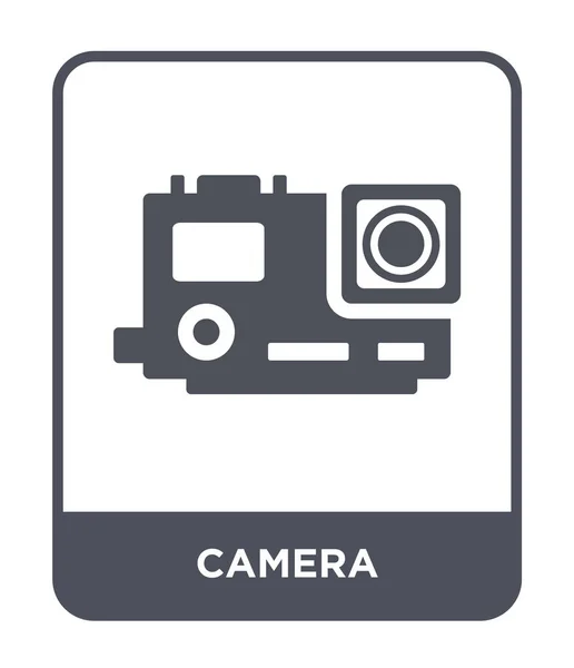 Camera Icoontje Trendy Stijl Camerasymbool Geïsoleerd Een Witte Achtergrond Camera — Stockvector