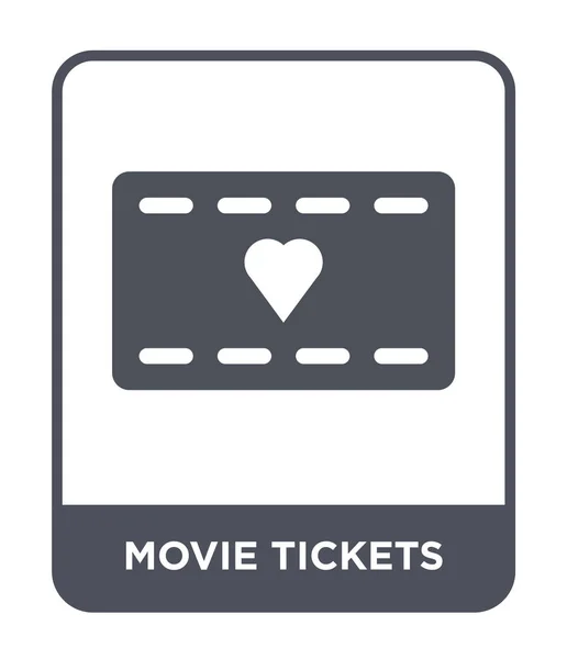 Icono Entradas Cine Estilo Diseño Moda Icono Entradas Cine Aislado — Vector de stock