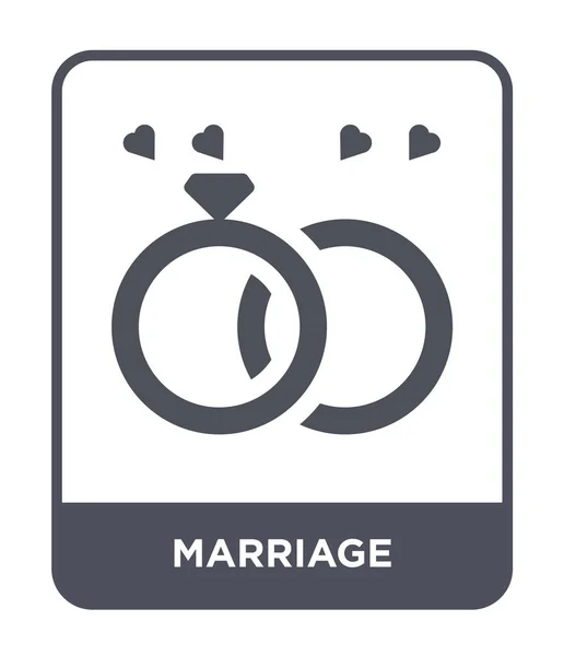 Icono Del Matrimonio Estilo Diseño Moda Icono Del Matrimonio Aislado — Vector de stock