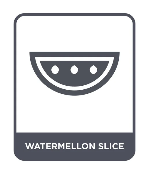 Watermellon 디자인 스타일에 슬라이스 아이콘입니다 Watermellon 아이콘 배경에 고립입니다 Watermellon — 스톡 벡터