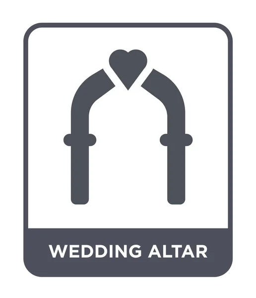 Icono Del Altar Boda Estilo Diseño Moda Icono Del Altar — Vector de stock